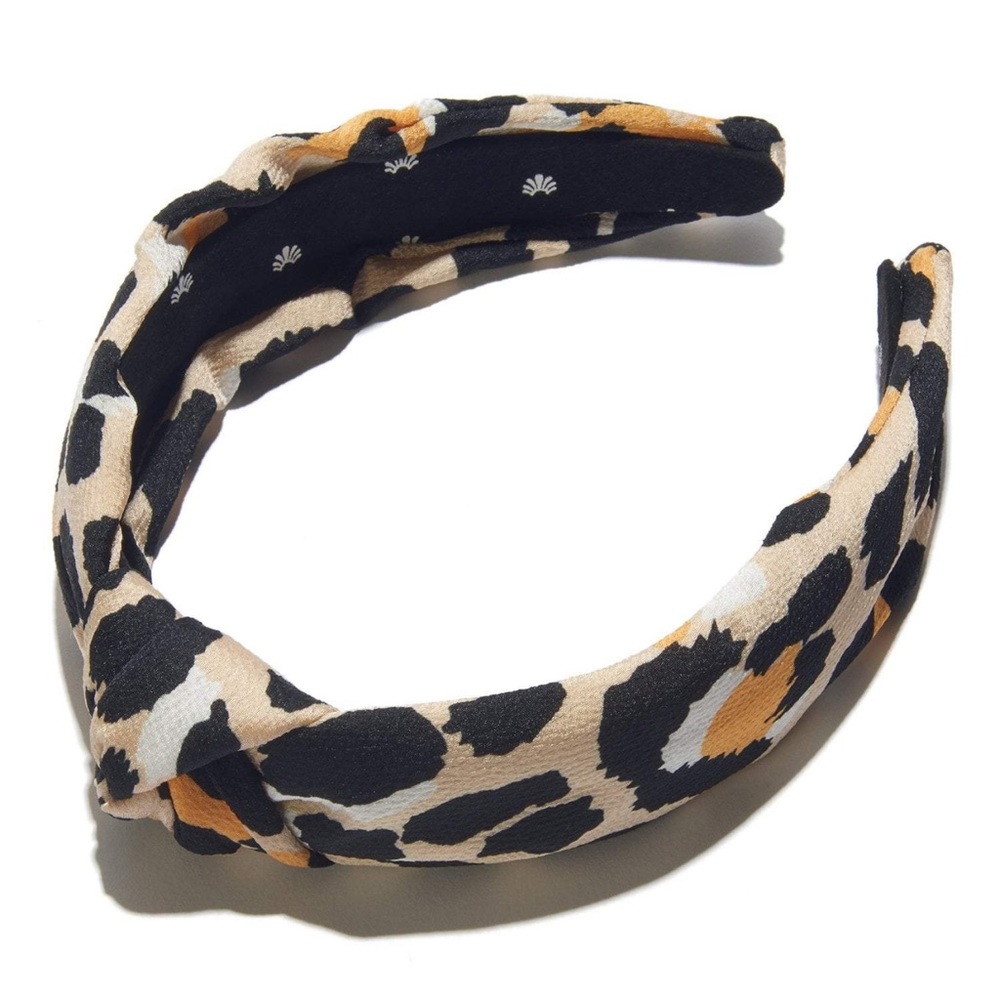 Lele Sadoughi Women's Silk Leopard Knotted Headband